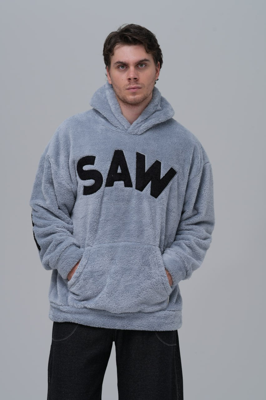"SAW" Teddy Fleece Hoodie Withinblack