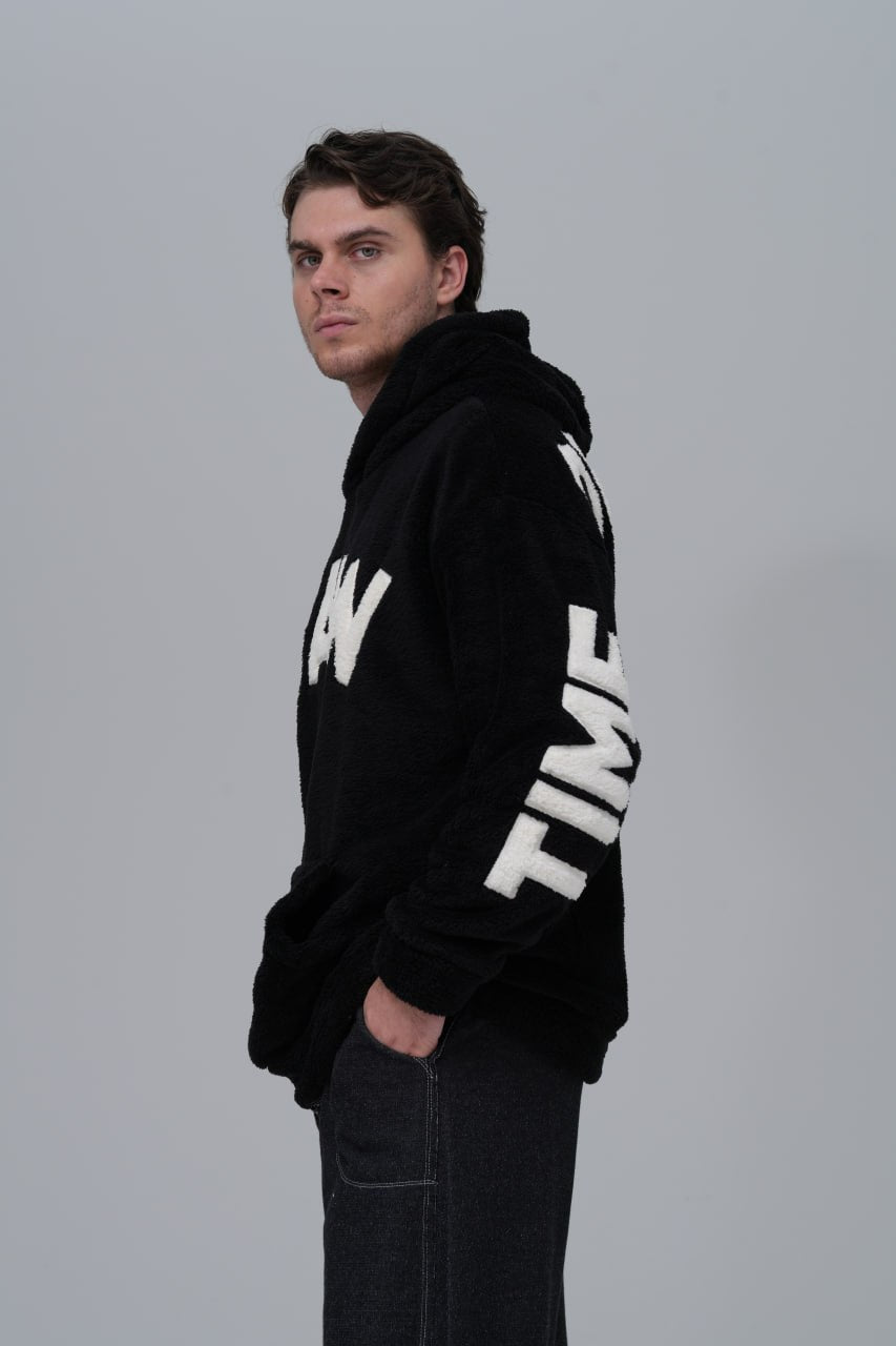 "SAW" Teddy Fleece Hoodie Withinblack