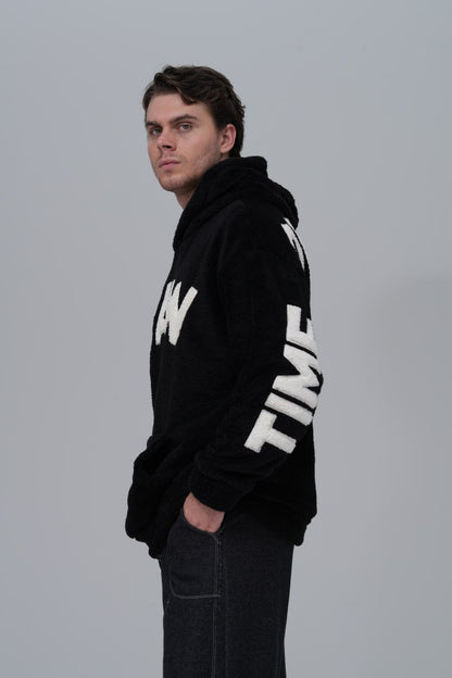 "SAW" Teddy Fleece Hoodie Withinblack