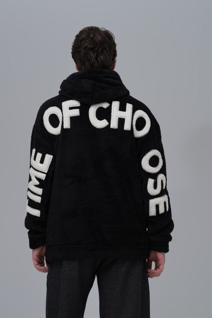 "SAW" Teddy Fleece Hoodie Withinblack