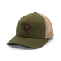 SC State Flag Leather Patch Hat Shield Republic