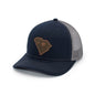 SC State Flag Leather Patch Hat Shield Republic