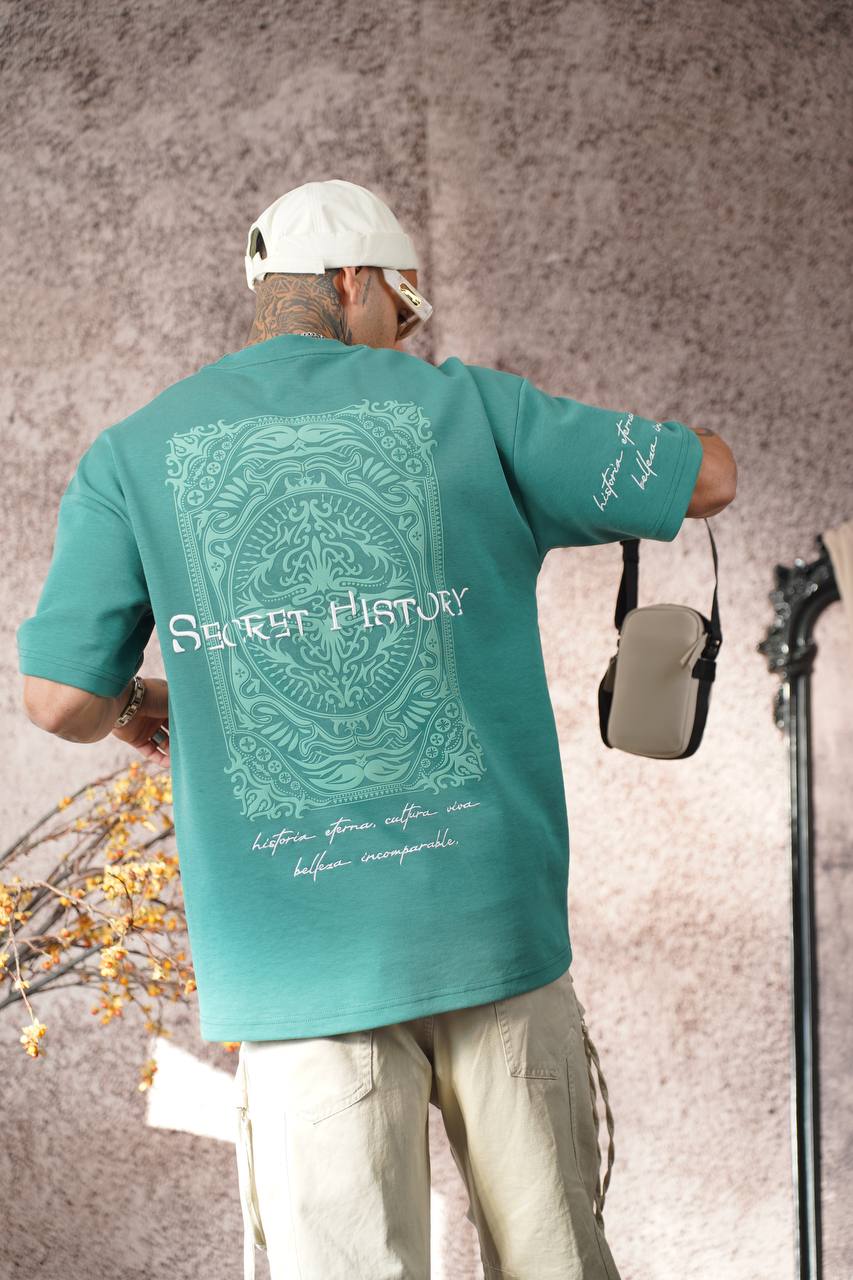SECRET HISTORY Graphic Tee - Vintage Text T-Shirt - Mysterious Statement Top Withinblack