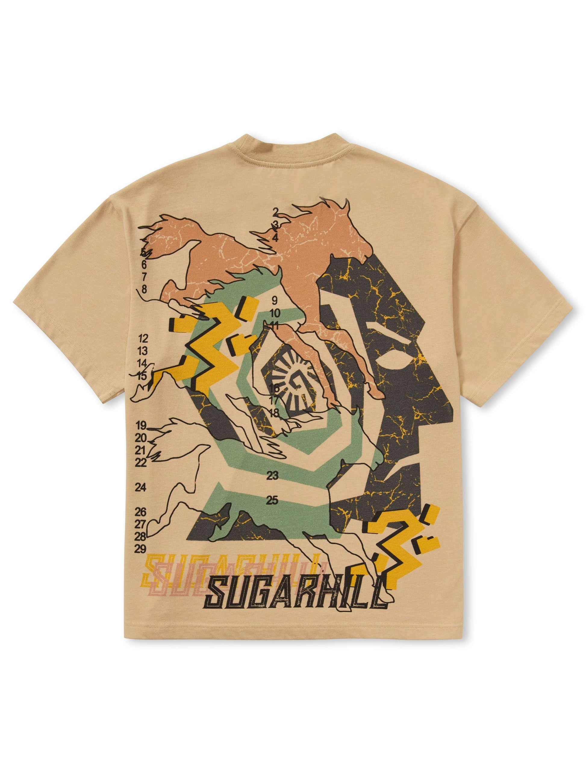Sugarhill Beasts Of Burden Tee - Latte Denim Exchange