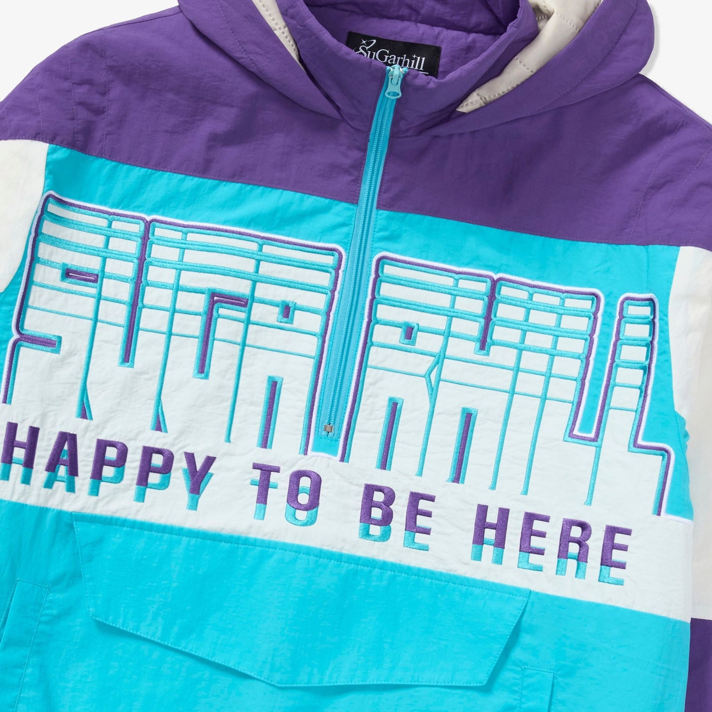 Sugarhill Bolt Windbreaker Jacket - Purple Denim Exchange
