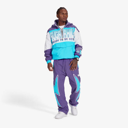 Sugarhill Bolt Windbreaker Jacket - Purple Denim Exchange