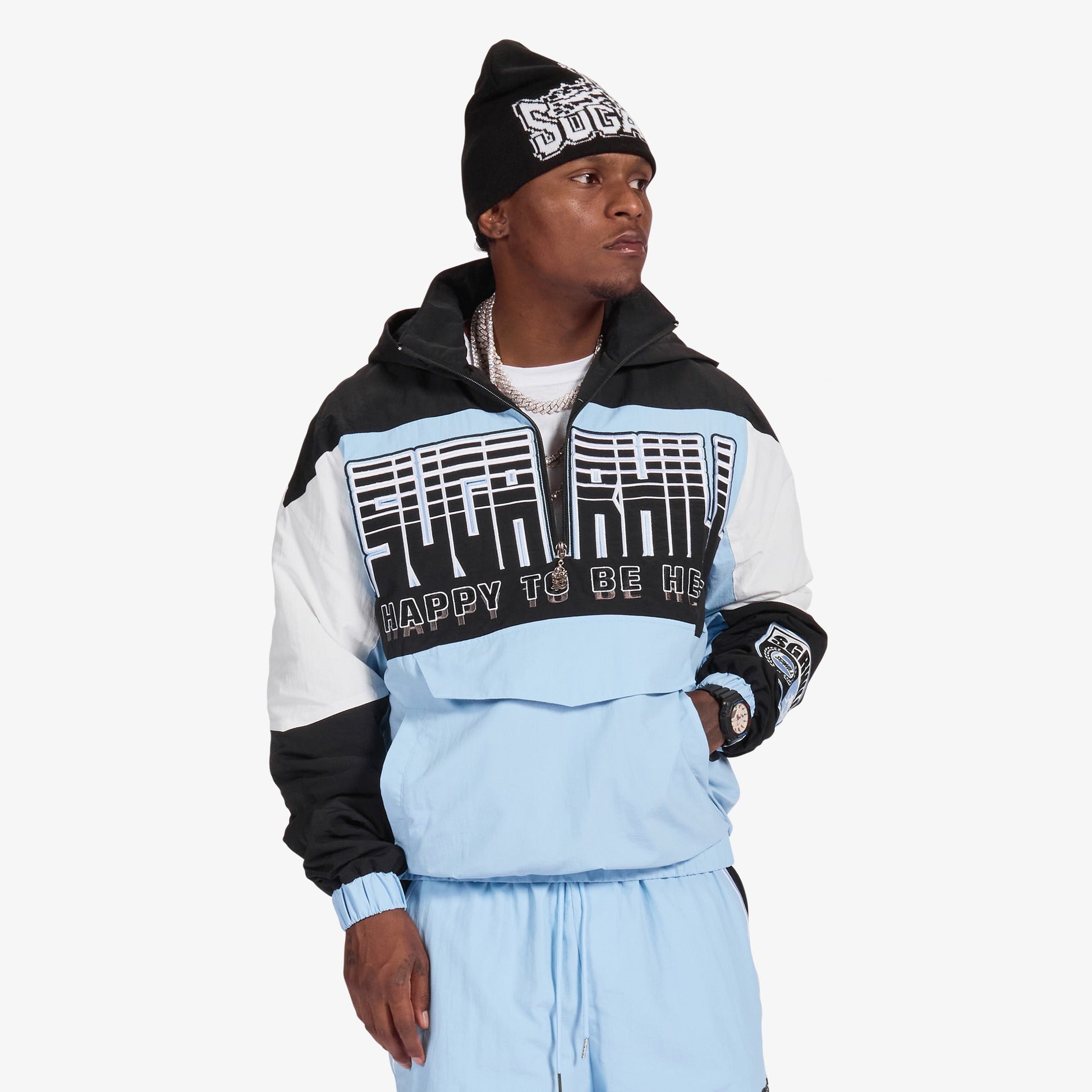 Sugarhill Storm Starter Jacket - Baby Blue Denim Exchange