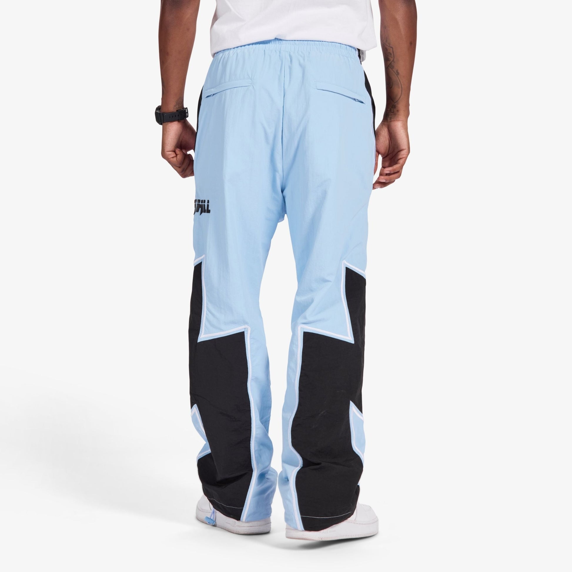 Sugarhill Bolt Windbreaker Pants - Baby Blue Denim Exchange
