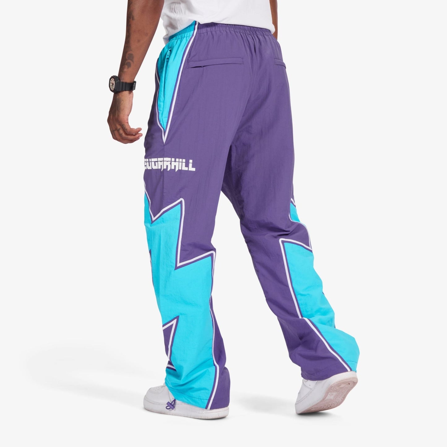 Sugarhill Bolt Windbreaker Pants - Purple Denim Exchange