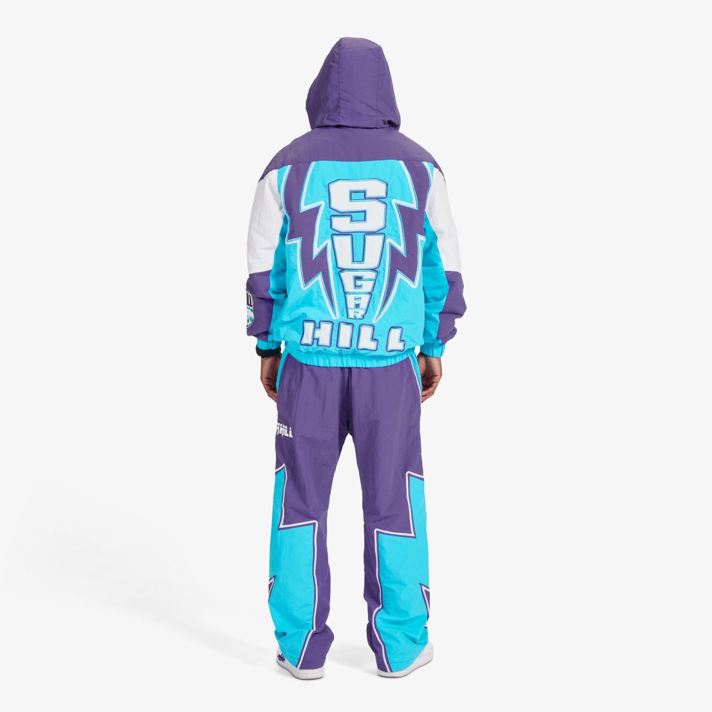 Sugarhill Bolt Windbreaker Pants - Purple Denim Exchange