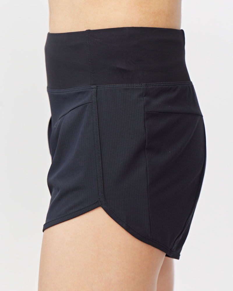 Sheva Women's High Rise Running Shorts Goal Five