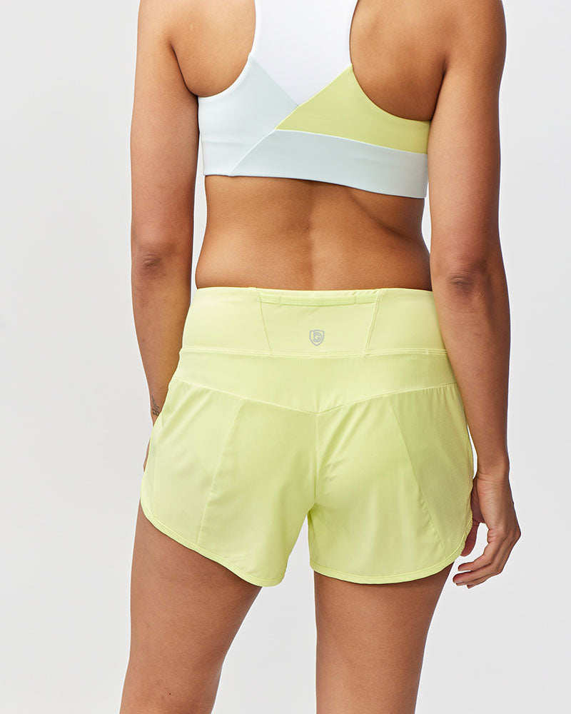 Sheva Women's High Rise Running Shorts Goal Five