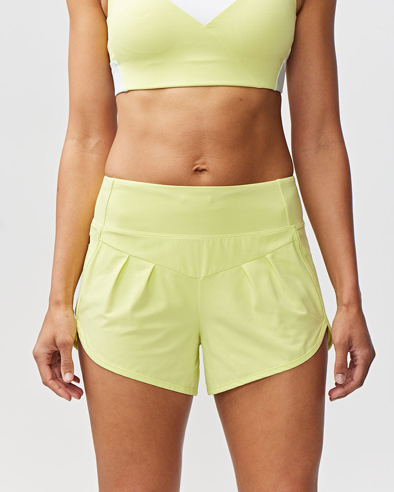 Sheva Women's High Rise Running Shorts Goal Five