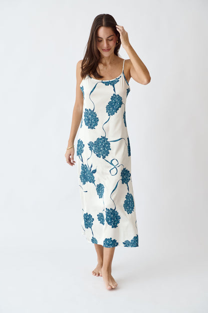 Washable Silk Kimono & Dress Set - Blossom Simoné Sleepwear USA