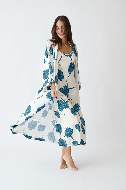Washable Silk Kimono - Blossom Simoné Sleepwear USA