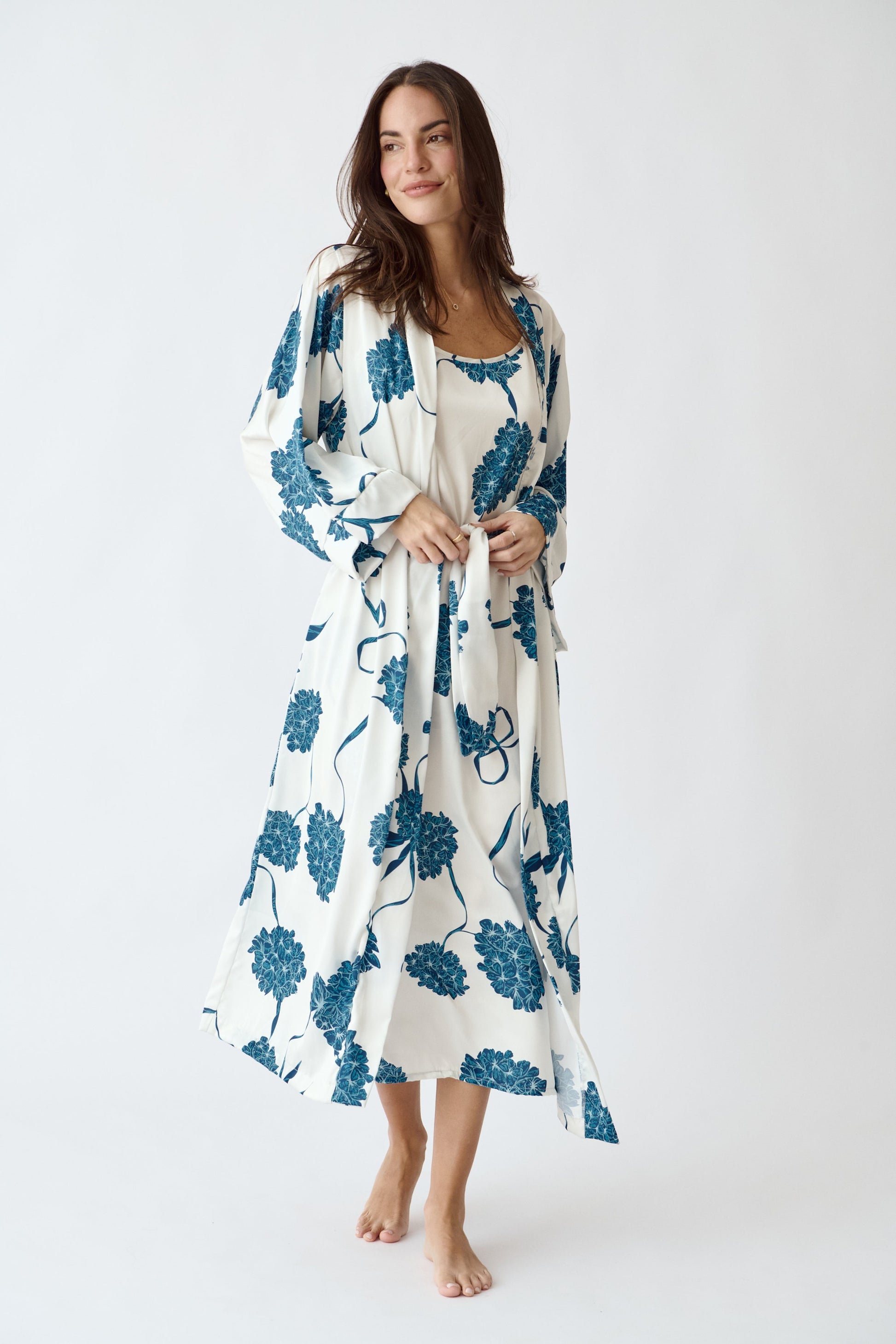 Washable Silk Kimono - Blossom Simoné Sleepwear USA