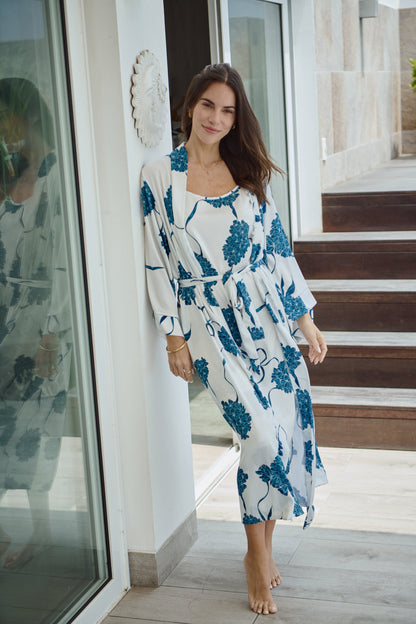 Washable Silk Kimono - Blossom Simoné Sleepwear USA
