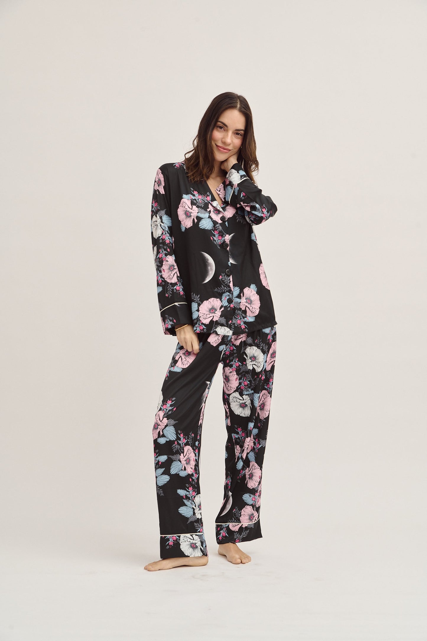 Washable Silk Pajama Set - Grace Kelly Simoné Sleepwear USA
