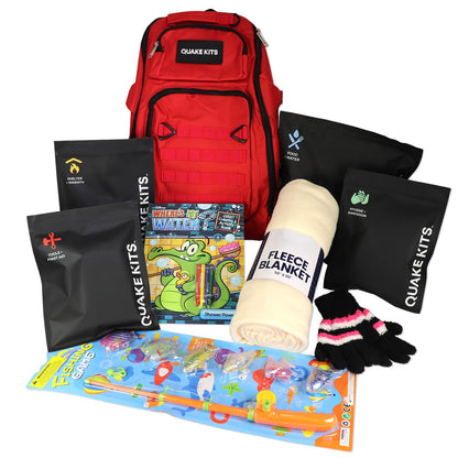 Children's Emergency Kit | Kid-Friendly Survival Backpack quakekits.com