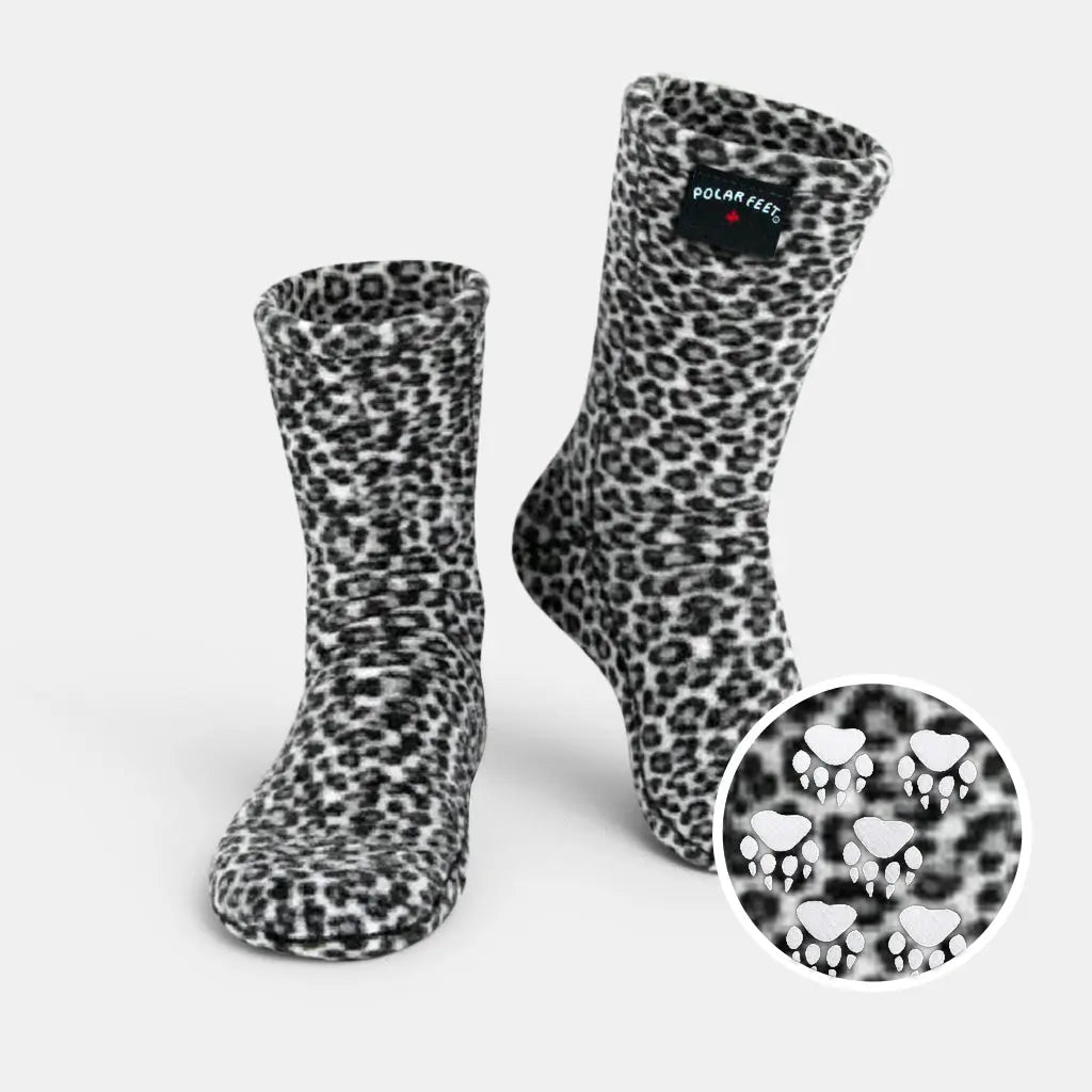 Polar Feet Fleece Socks - Snow Leopard Polar Feet® LLC