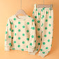 Boys' Cartoon Print Long Sleeve Pajama Set for Kids