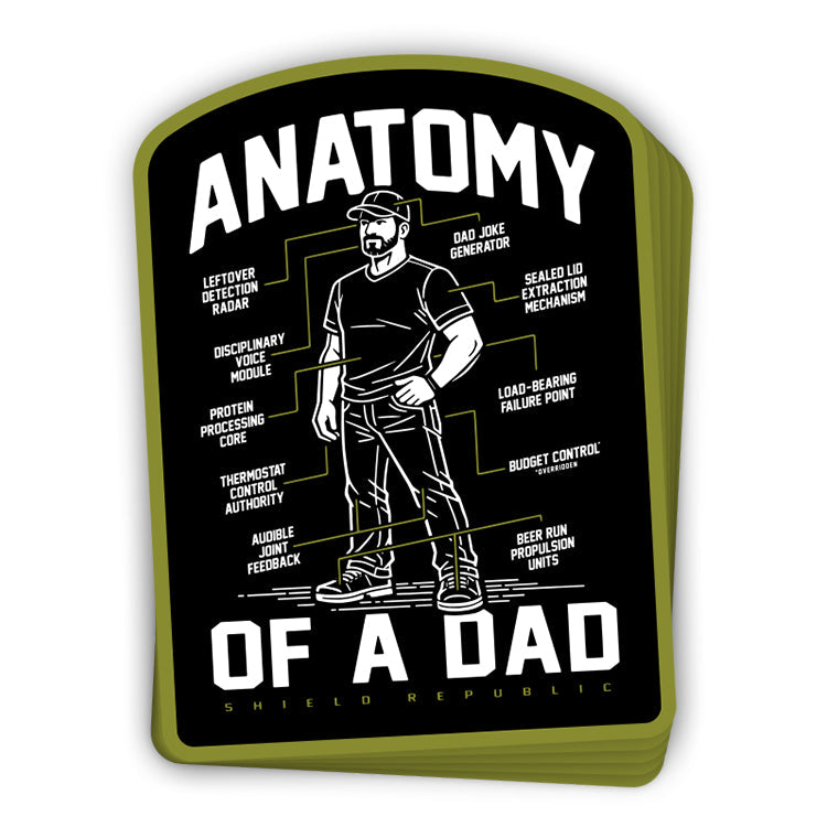 Anatomy of a Dad Decal Shield Republic