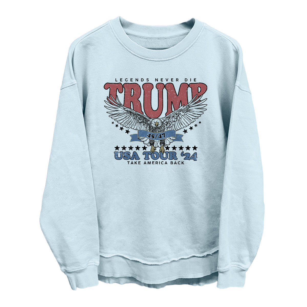 Legends Never Die Trump USA Tour 2024 (Front) Shield Republic