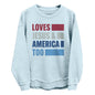 Loves Jesus & America Too Bold (Front) Shield Republic