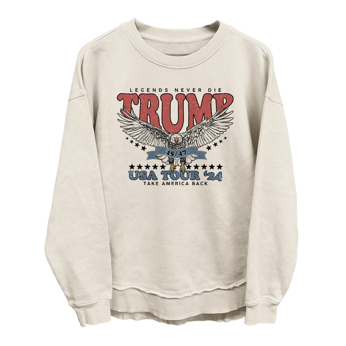Legends Never Die Trump USA Tour 2024 (Front) Shield Republic
