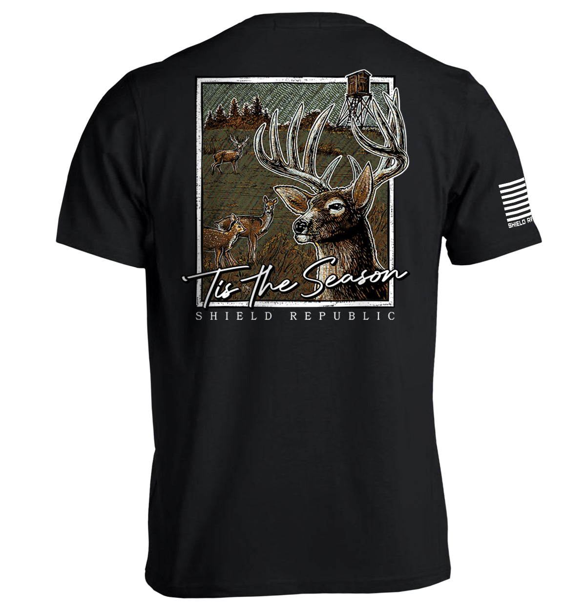 Tis the Season Deer Shield Republic