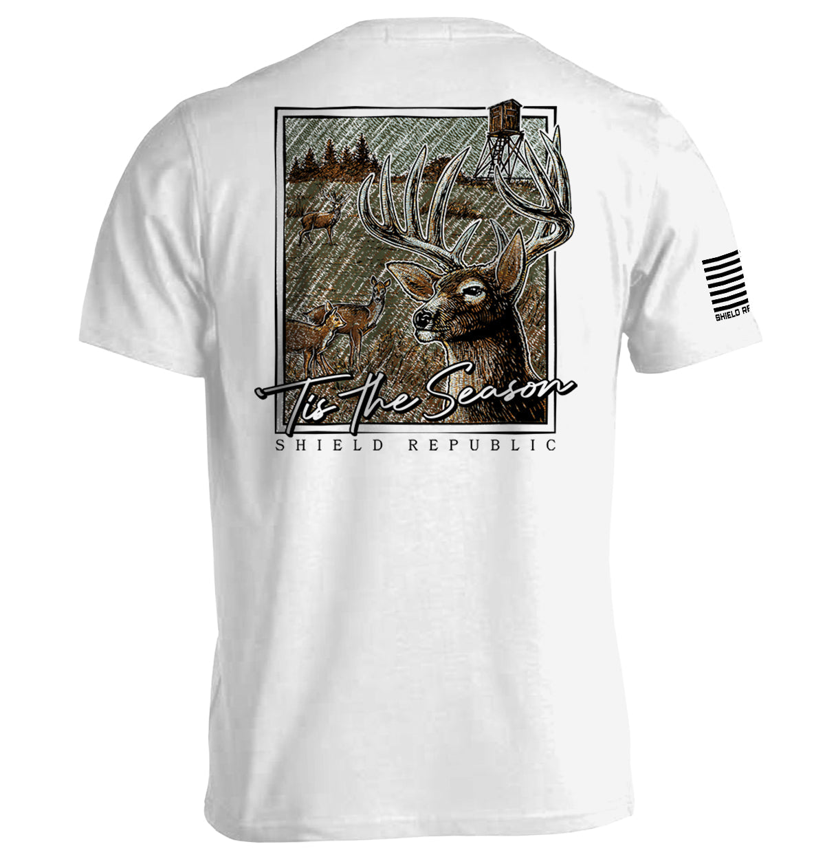 Tis the Season Deer Shield Republic