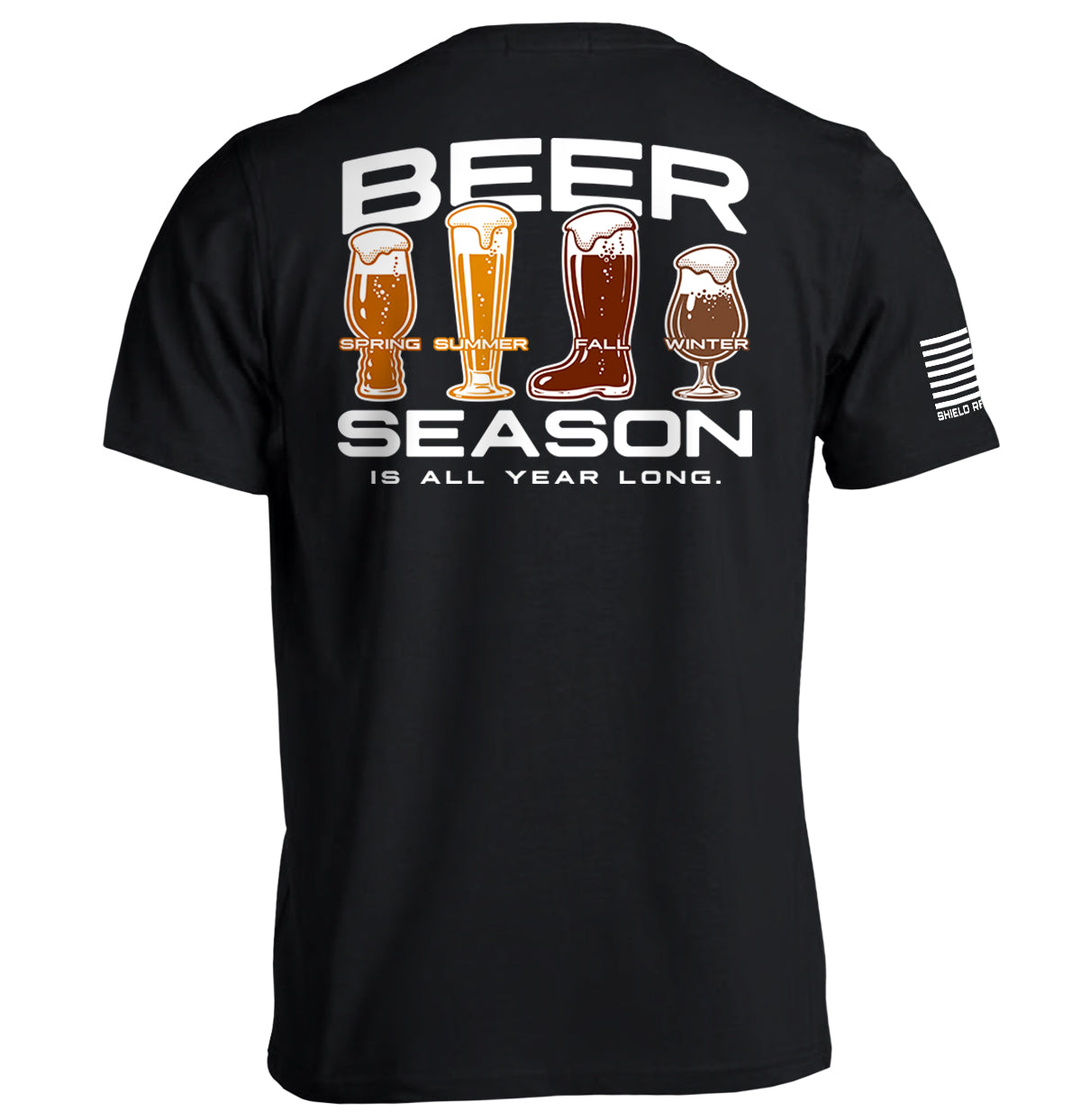 Beer Season is All Year Long Shield Republic