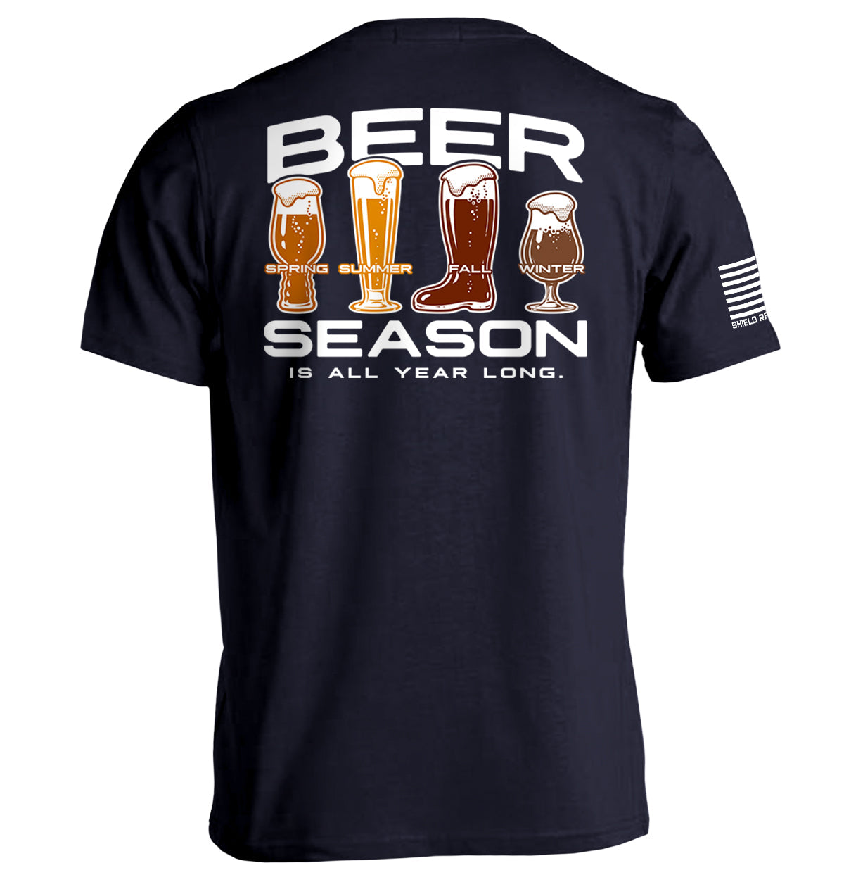 Beer Season is All Year Long Shield Republic