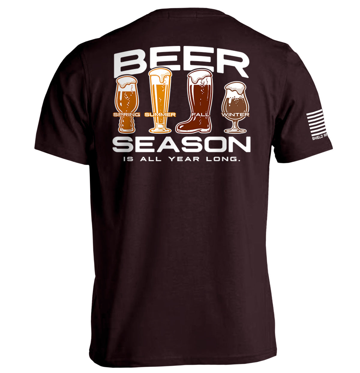 Beer Season is All Year Long Shield Republic
