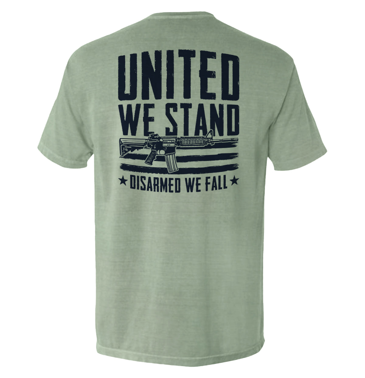 United We Stand Disarmed We Fall Shield Republic