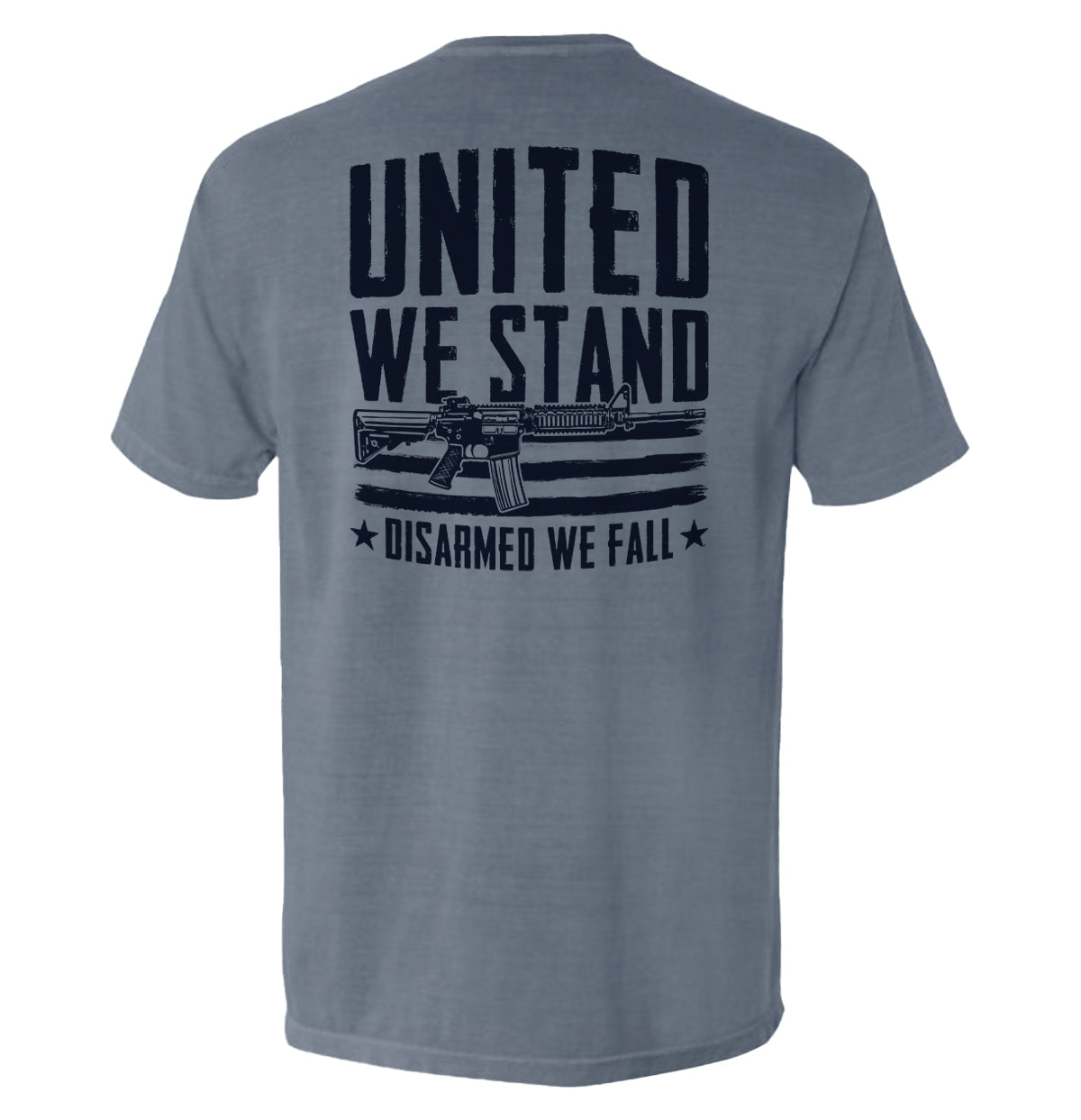 United We Stand Disarmed We Fall Shield Republic