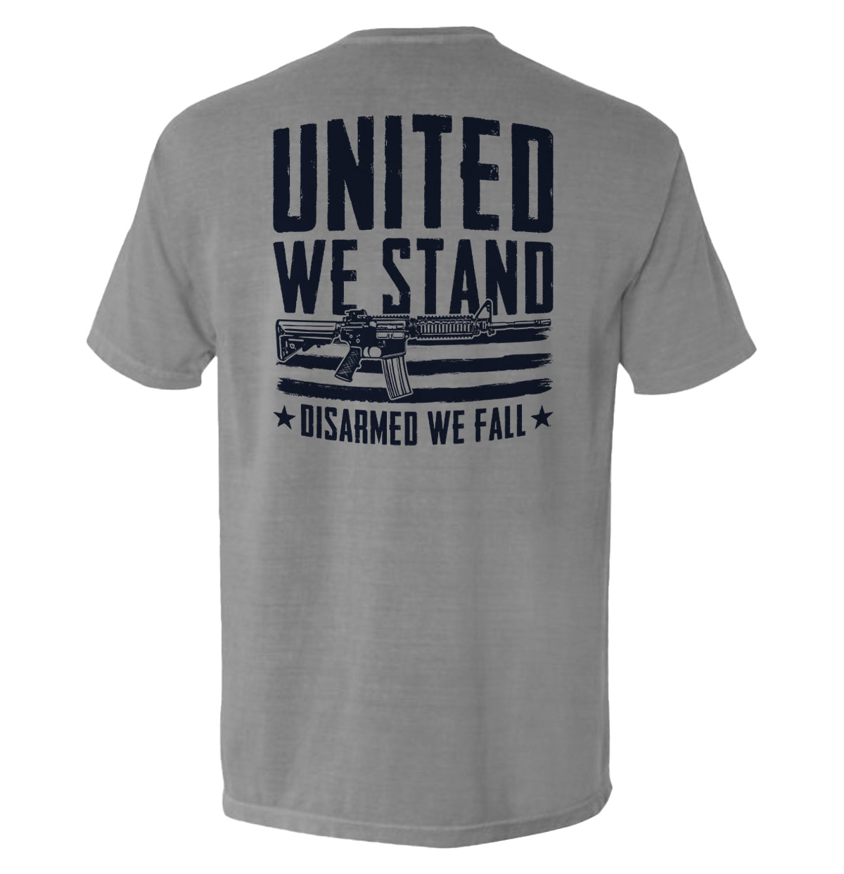 United We Stand Disarmed We Fall Shield Republic