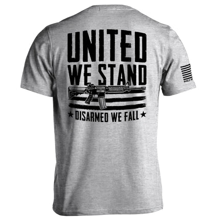 United We Stand Disarmed We Fall Shield Republic