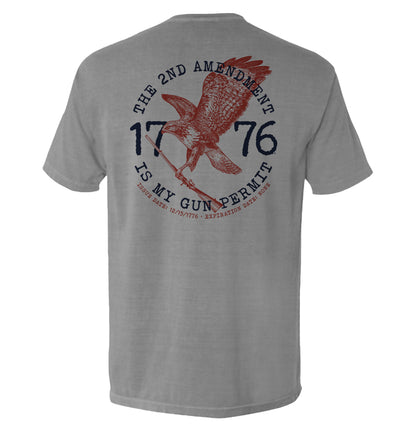 The 2nd Amendment is my Gun Permit Shield Republic
