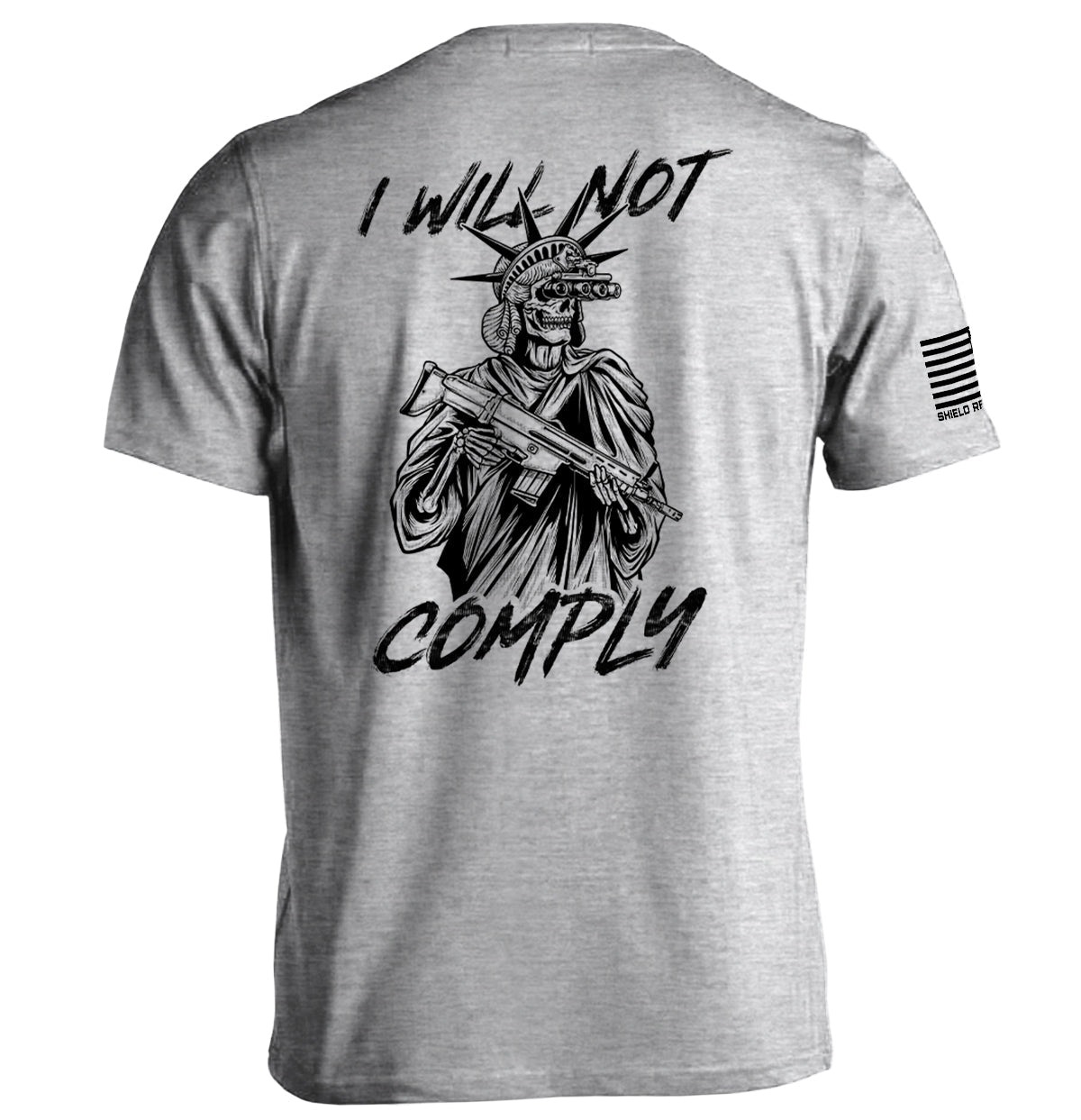 I Will Not Comply Shield Republic
