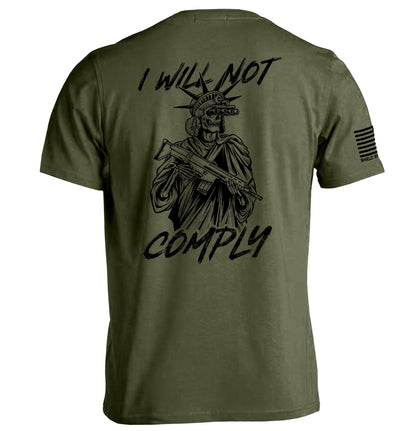 I Will Not Comply Shield Republic