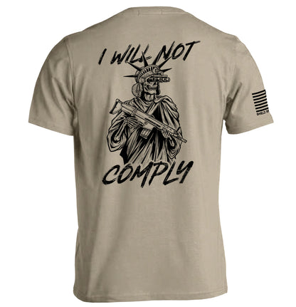 I Will Not Comply Shield Republic
