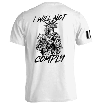 I Will Not Comply Shield Republic