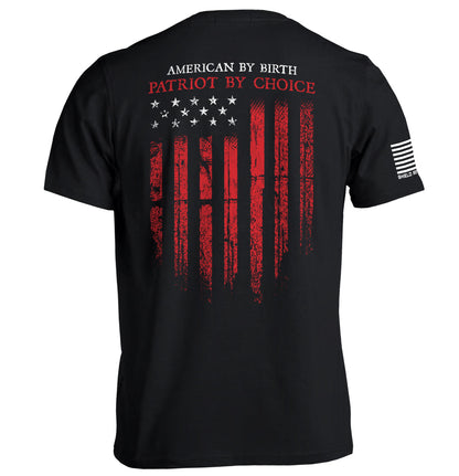 American by Birth Patriot by Choice Shield Republic