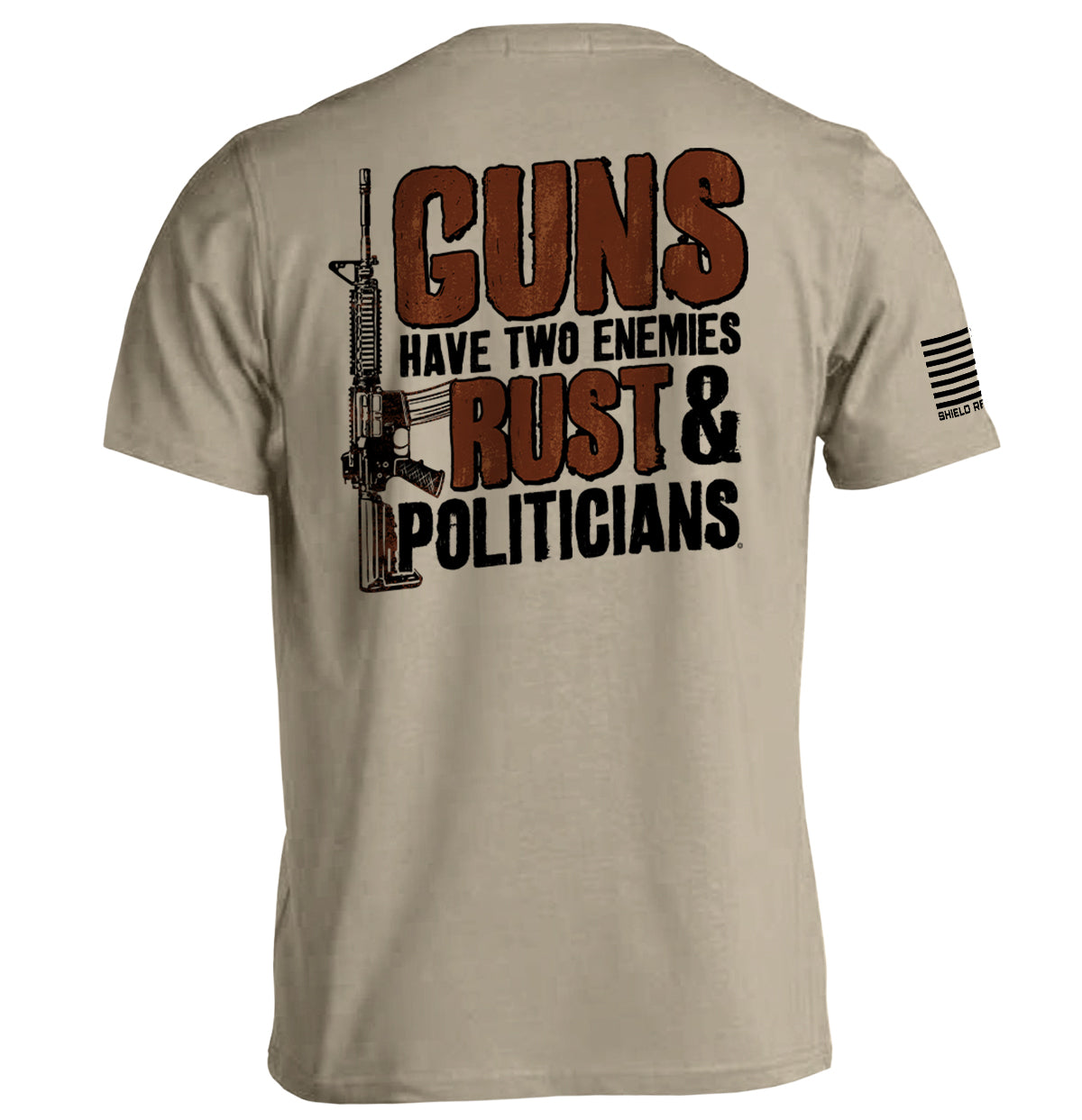 Guns Have Two Enemies Shield Republic