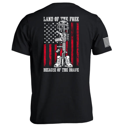Land of the Free because of the Brave Shield Republic