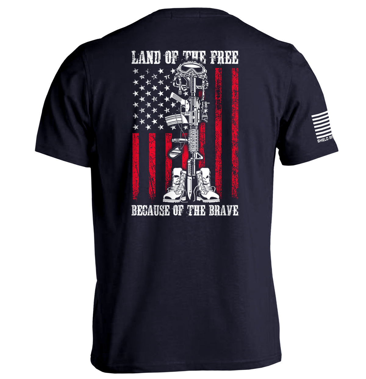 Land of the Free because of the Brave Shield Republic