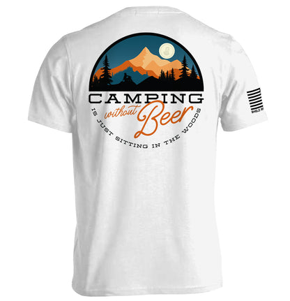 Camping Without Beer is Just Sitting in the Woods Shield Republic