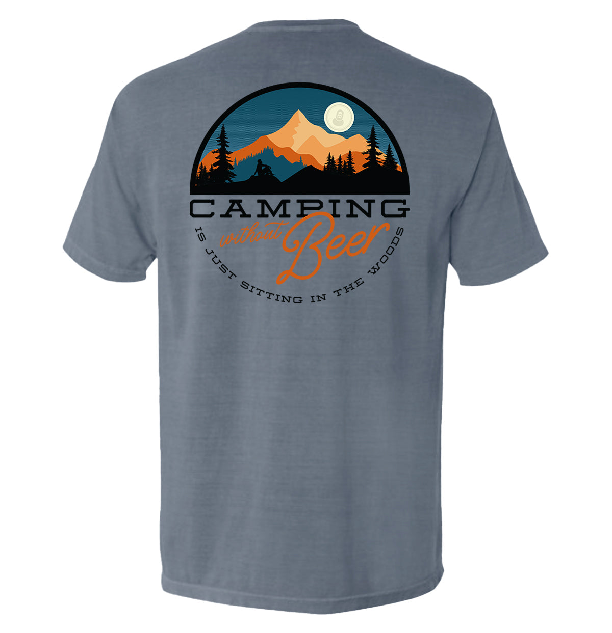 Camping Without Beer is Just Sitting in the Woods Shield Republic