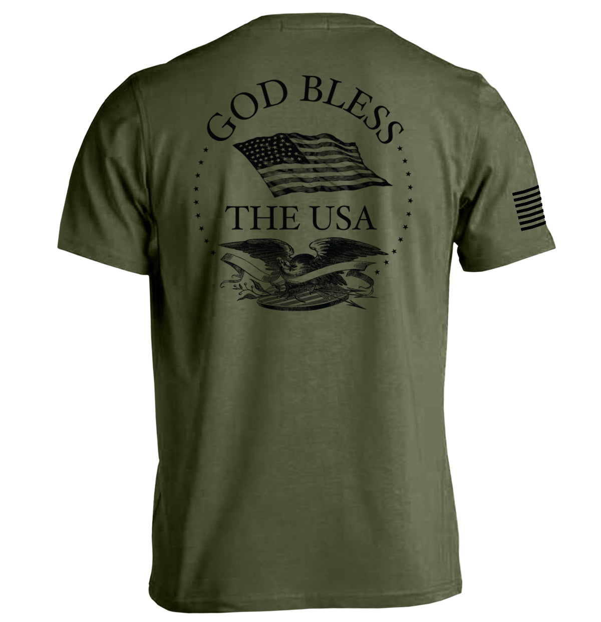 God Bless the USA Shield Republic
